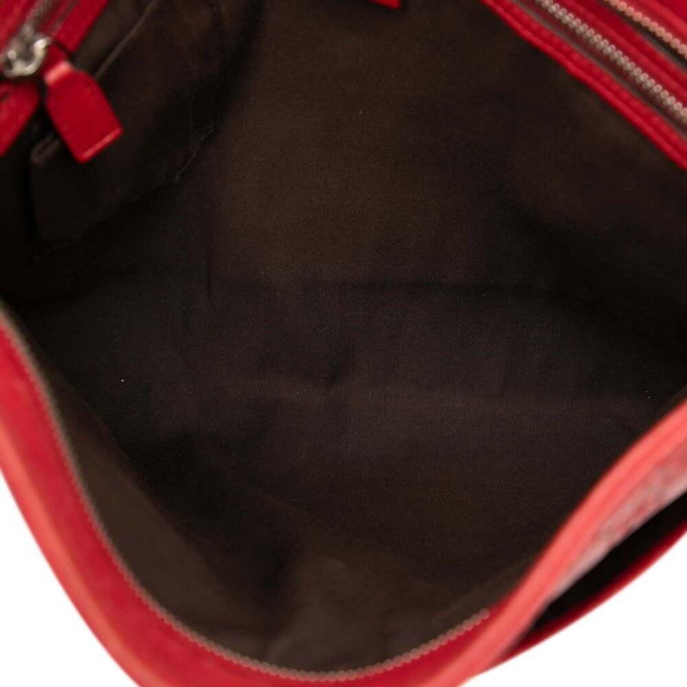 GUCCI Red Leather Shoulder Bag - Picture 4 of 6